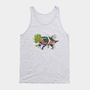 Triceratops Samurai Tank Top